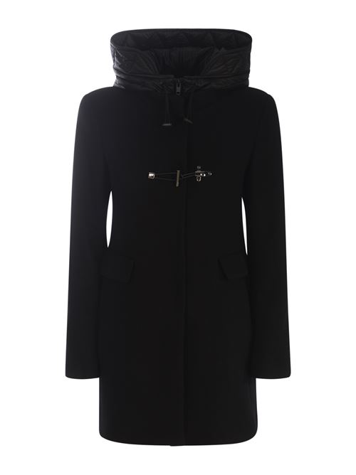 Toggle Coat in panno Nero FAY | NAW59493430 SGLB999